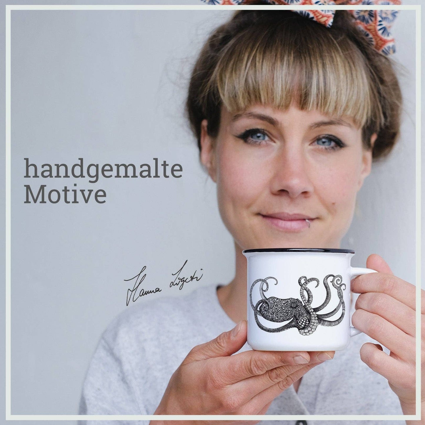 Ceramic mug — octopus