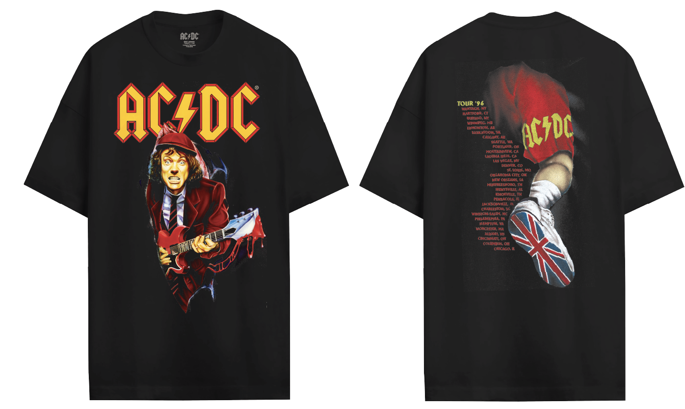 AC/DC T-shirt - BLOODY ANGUS: Black / M