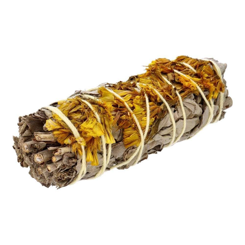 White Sage with Yellow Sinuata