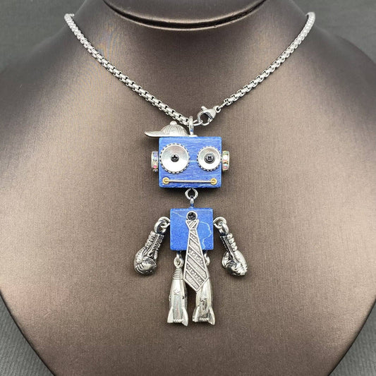 Multiple Styles Handmade Robot Charm Necklace - MIO72912
