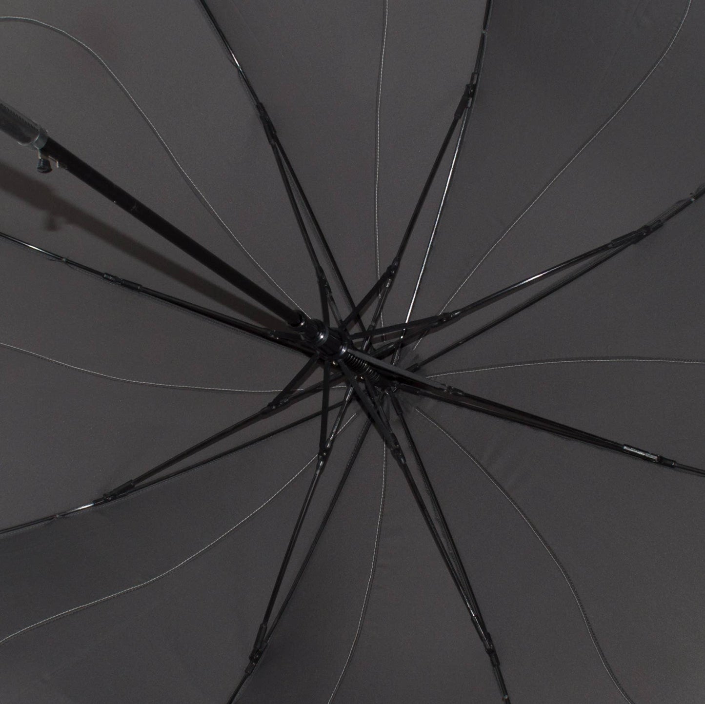 Charcoal Swirl Walking Stick Umbrella - EDSSWCH: Grey