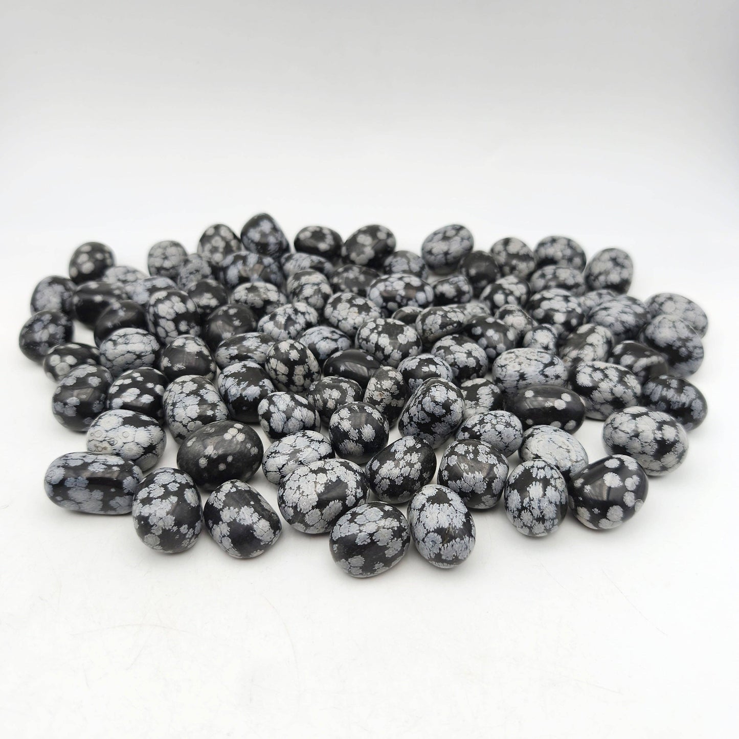 Tumbled Stones - Snowflake Obsidian (200 g)