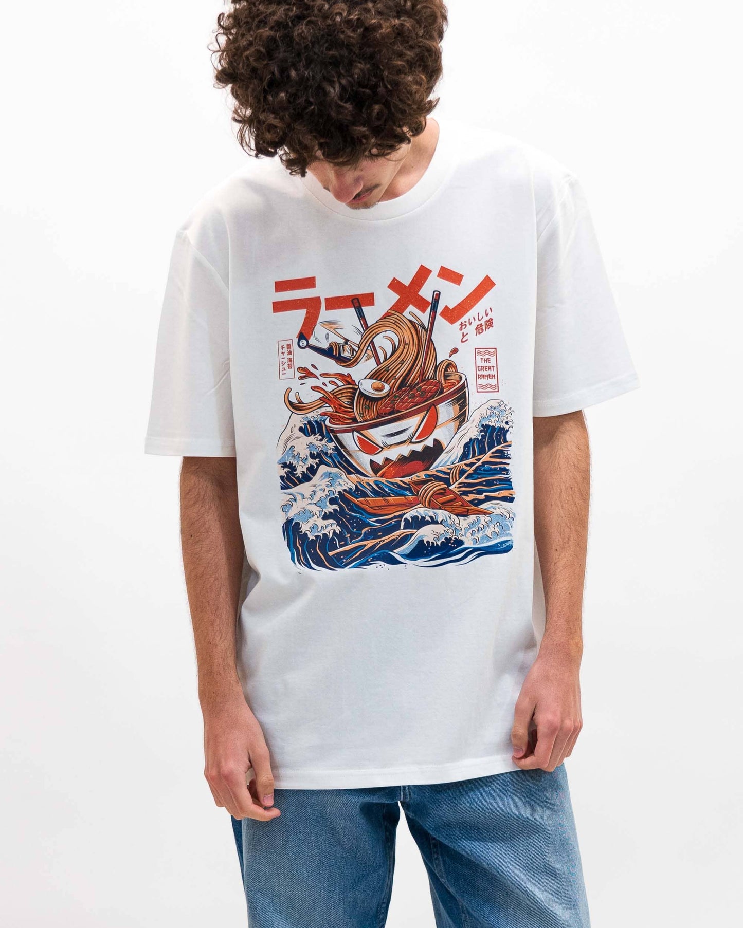 The Great Ramen Of Kanagawa Tee - Manga Tee: L