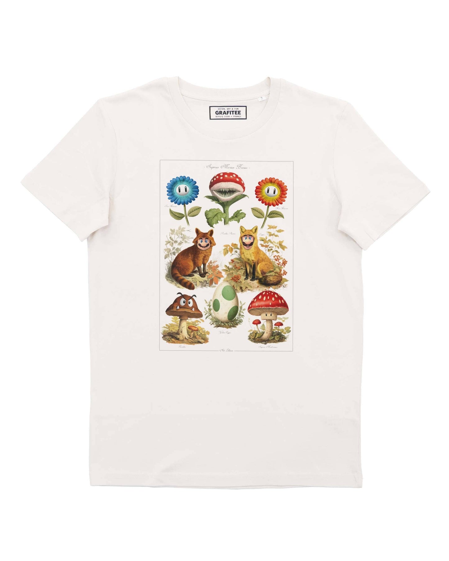 Superus Marius Brosus T-Shirt - Video Games T-Shirt: Off-white / M