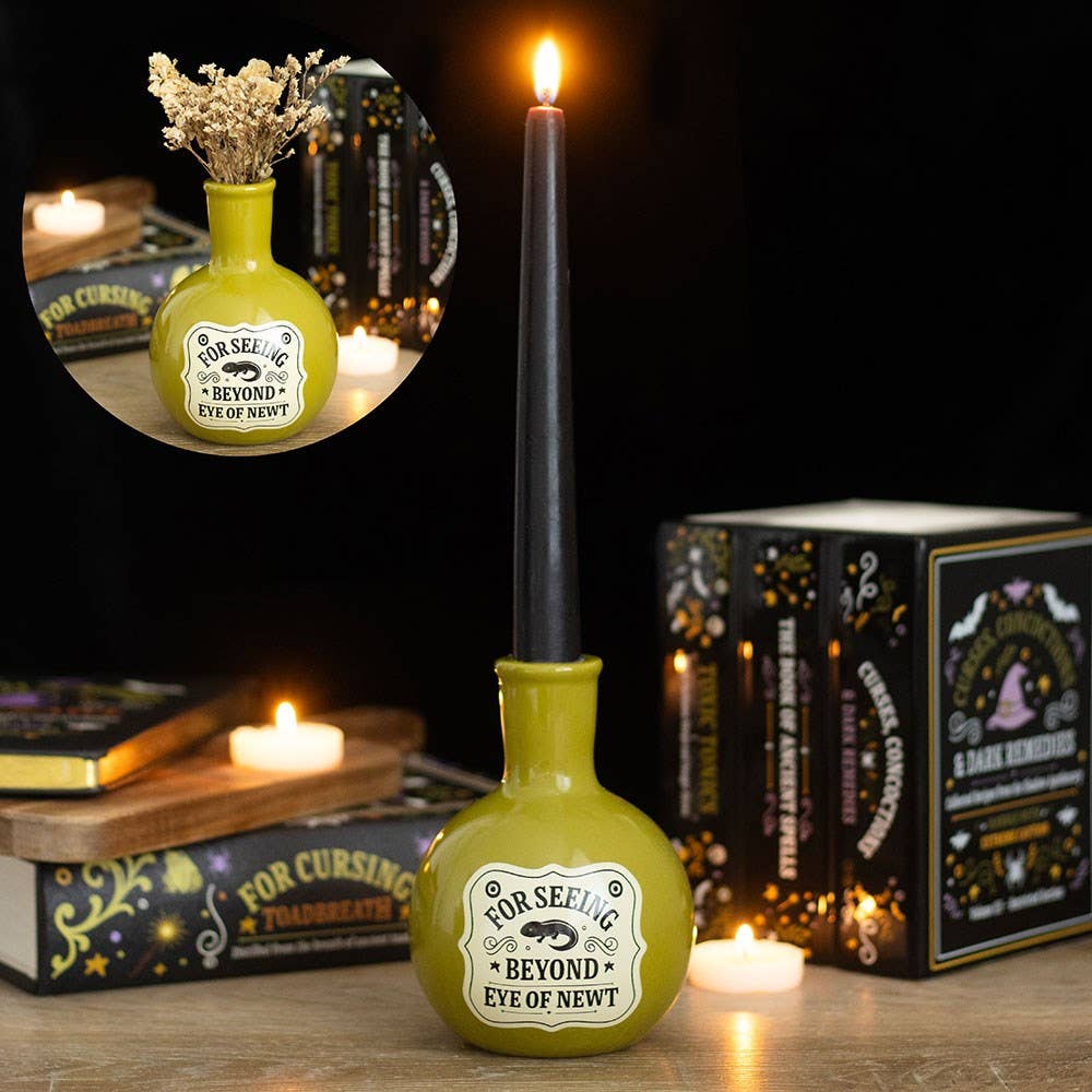 Eye of Newt Potion Bottle Halloween Vase and Candle Holder
