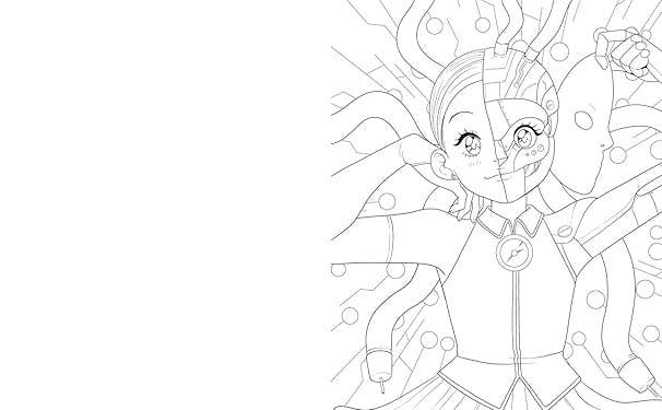 Wonderfully Weird Manga Coloring Book
