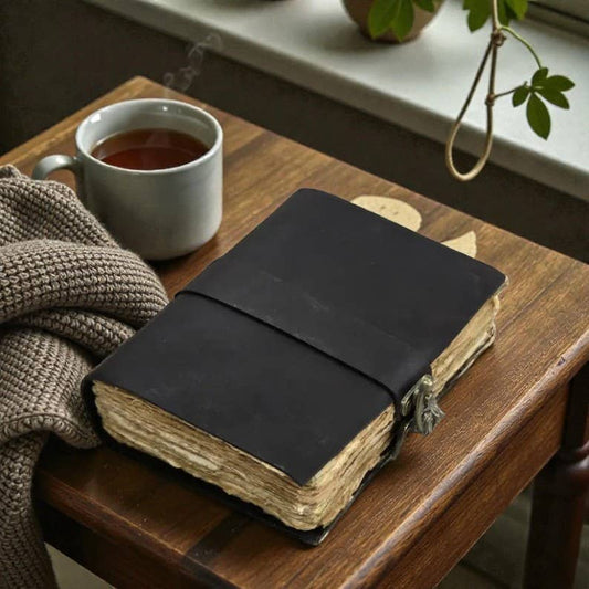 A5 Leather Journal Notebook Sketch Book Travel 200 pages