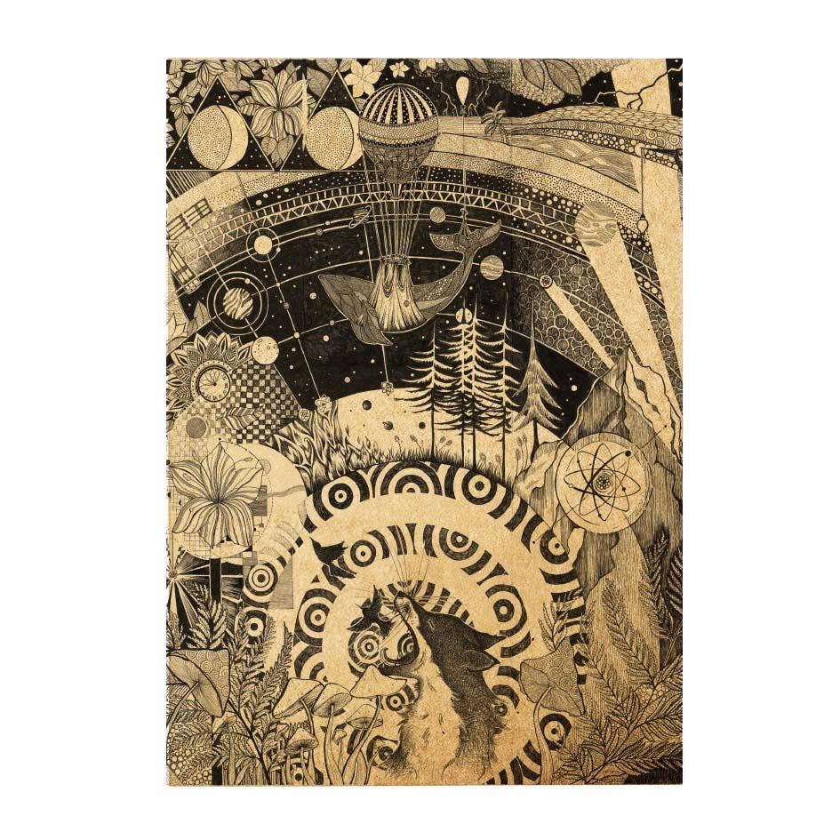 Notebook [recycled paper] - cosmos: DIN A6