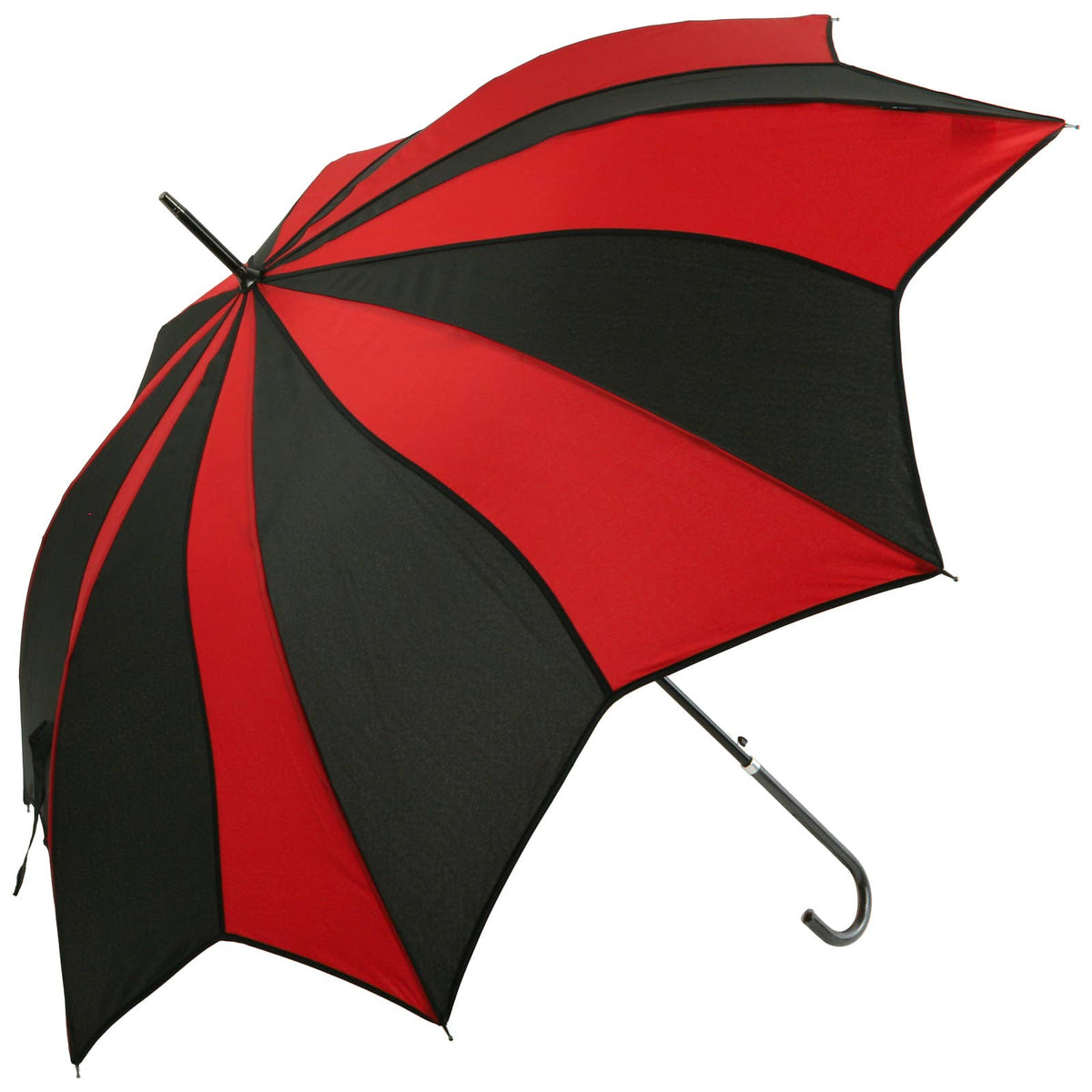 Red and Black Swirl Umbrella - EDSSWRB