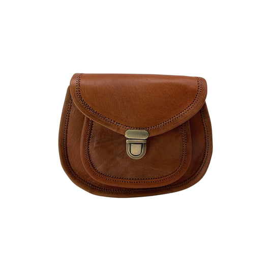SOLANGE LEATHER SHOULDER BAG
