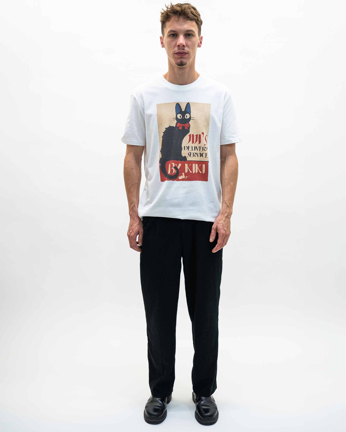 Jiji Tee - Manga Cabaret Ghibli T-Shirt: Off-White / M