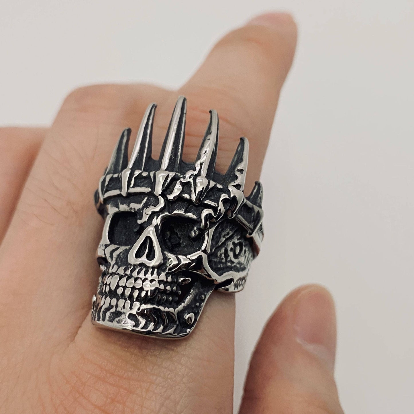 MJ/MR/GT - High Quality Men's Stainless Steel Skull Rings