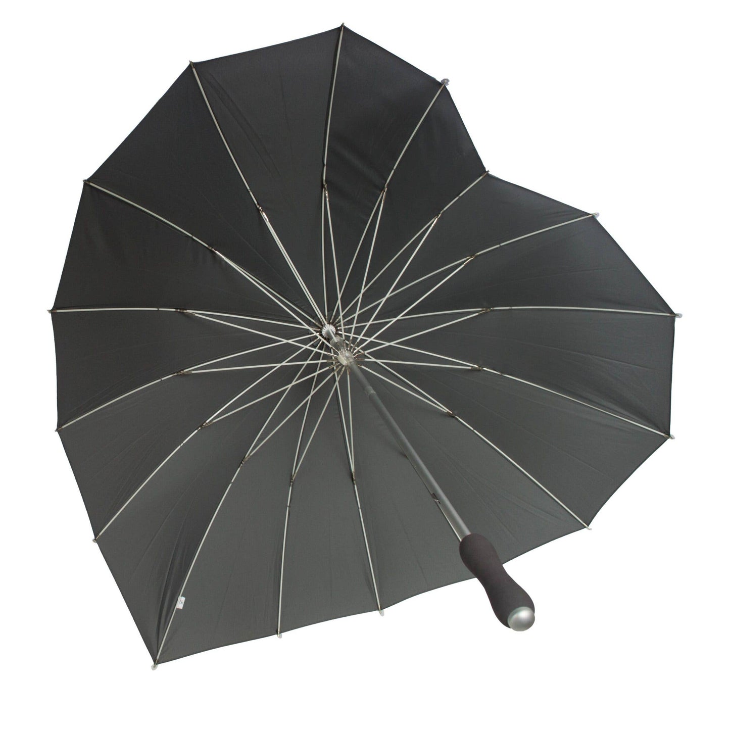 Heart Shaped Umbrella by Soake in Grey - BCSHGR: Grey