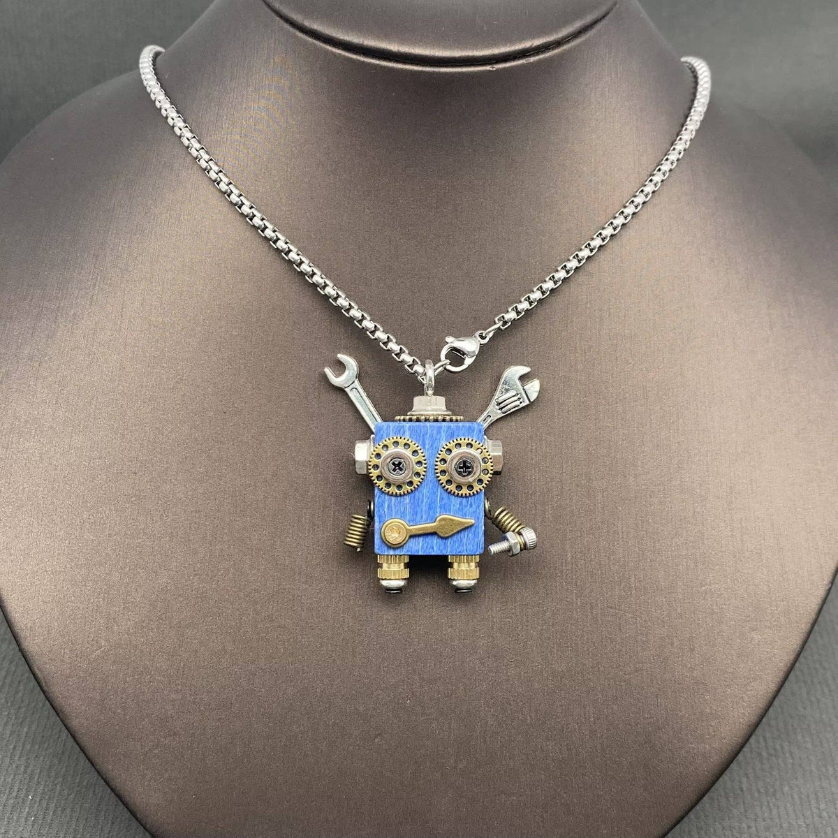 Multiple Styles Handmade Robot Charm Necklace - MIO72911