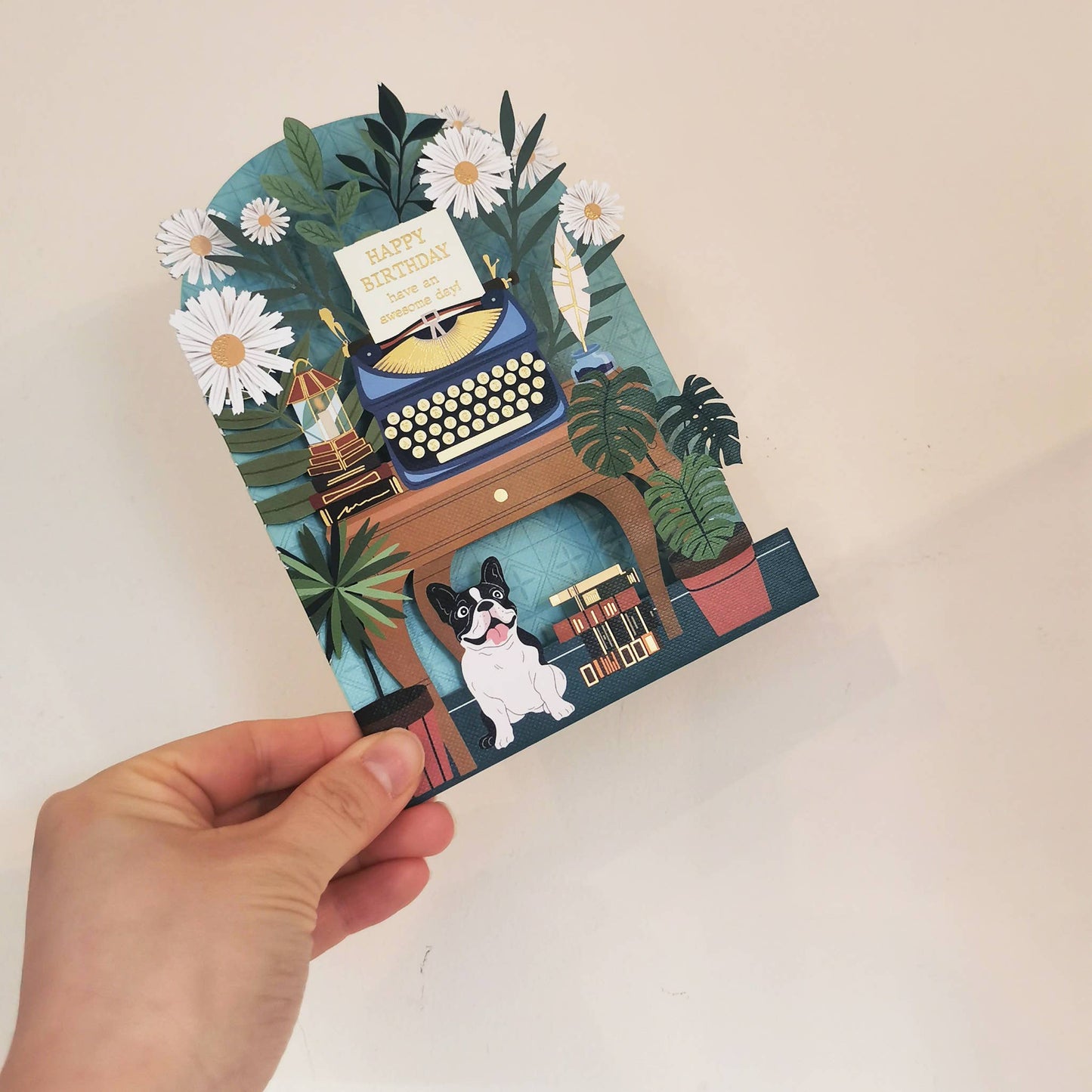 Original paper cut card - AL253