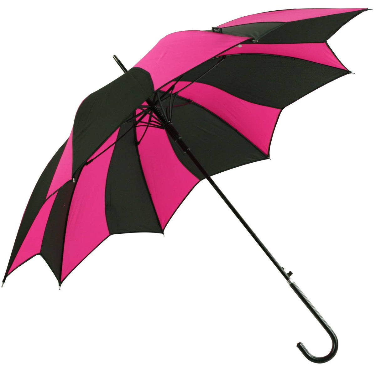Pink and Black Swirl Umbrella - EDSSWPIB