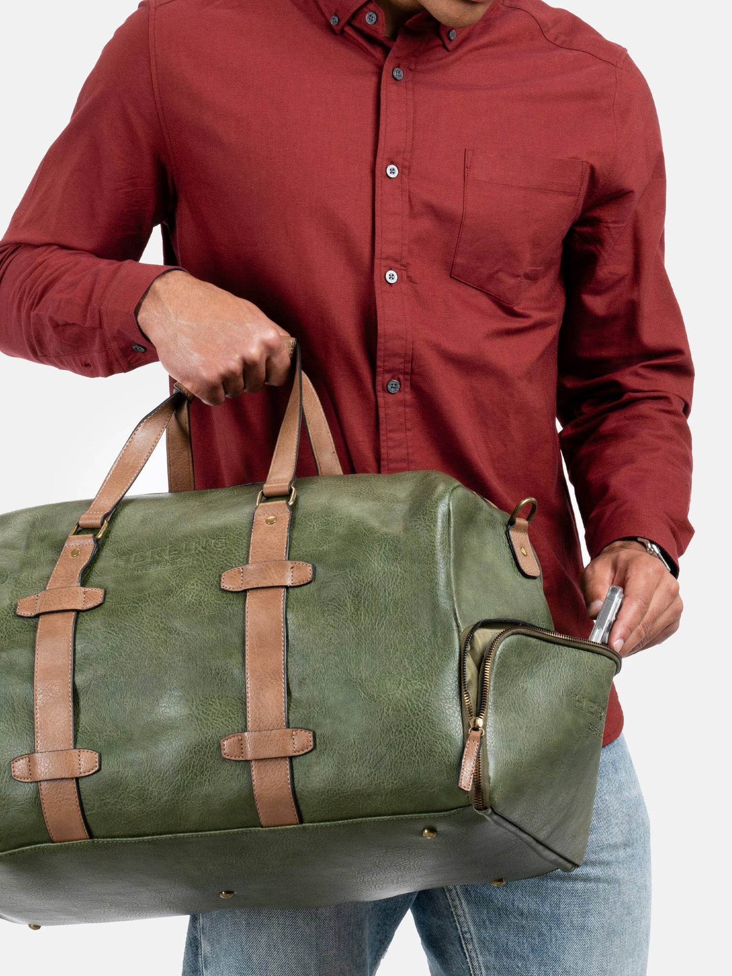BRECHT - Travel bag: MUSTARD YELLOW