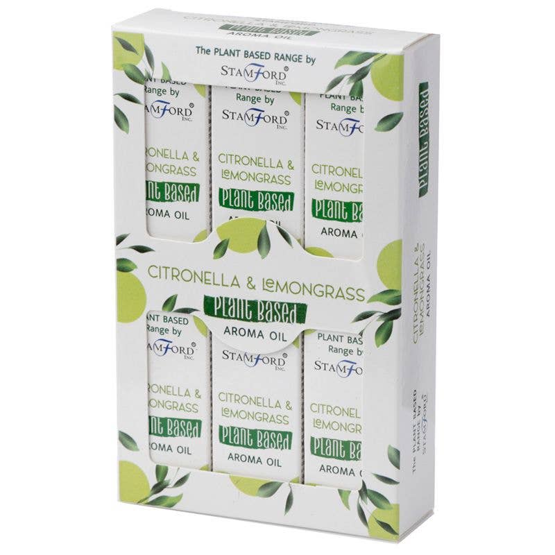 Pack of 6 Plant Based Aroma Oil - Citronella Lemon Grass