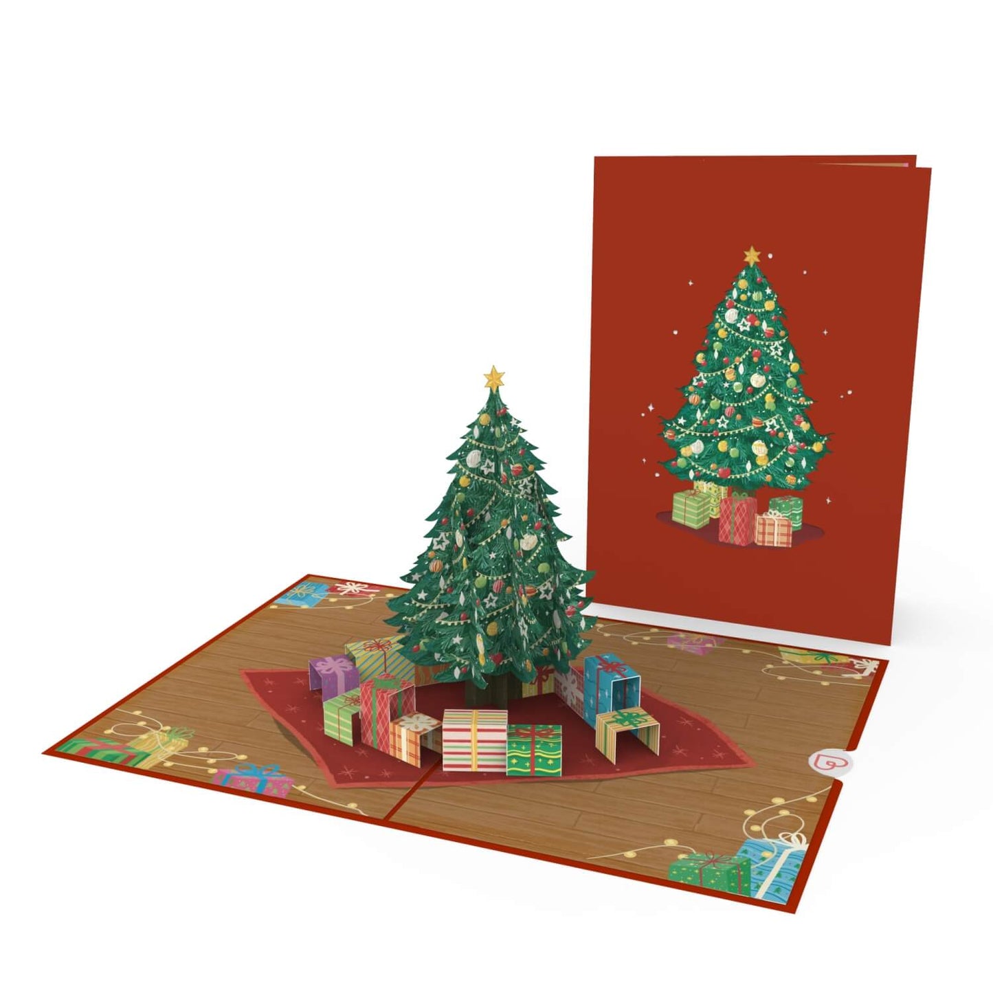 Christmas tree pop up card
