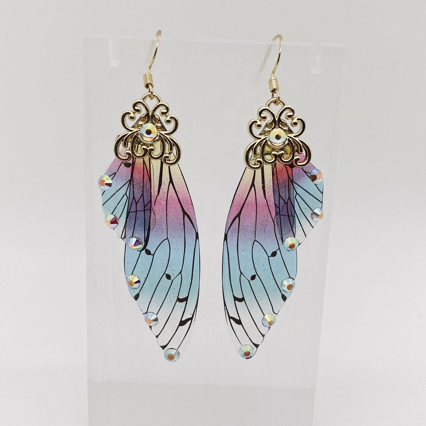 Handmade Fairy Wings Earrings Insect Butterfly Wing