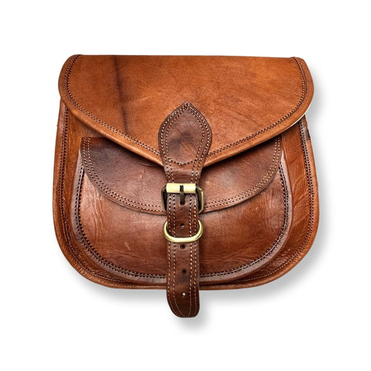 28cm leather shoulder bag