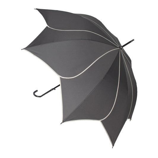 Charcoal Swirl Walking Stick Umbrella - EDSSWCH: Grey