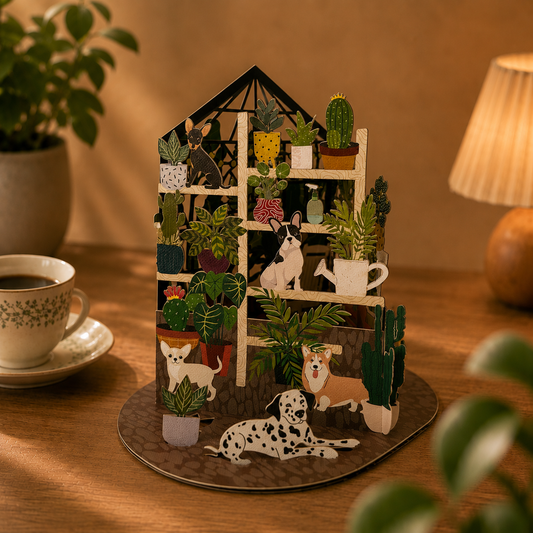LTC004 — Botanical Pets Pop-Up Card