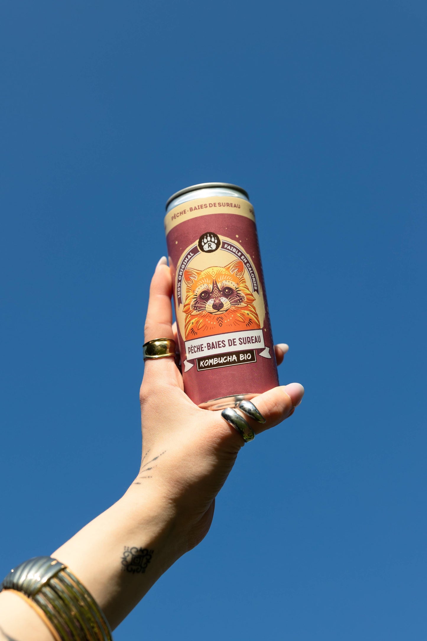 R-KOMBUCHA - Peach & Elderberry - 33cl can