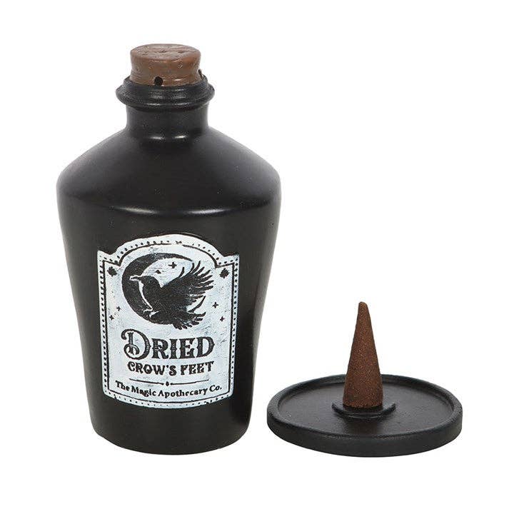Dried Crow's Feet Gothic Incense Cone Holder