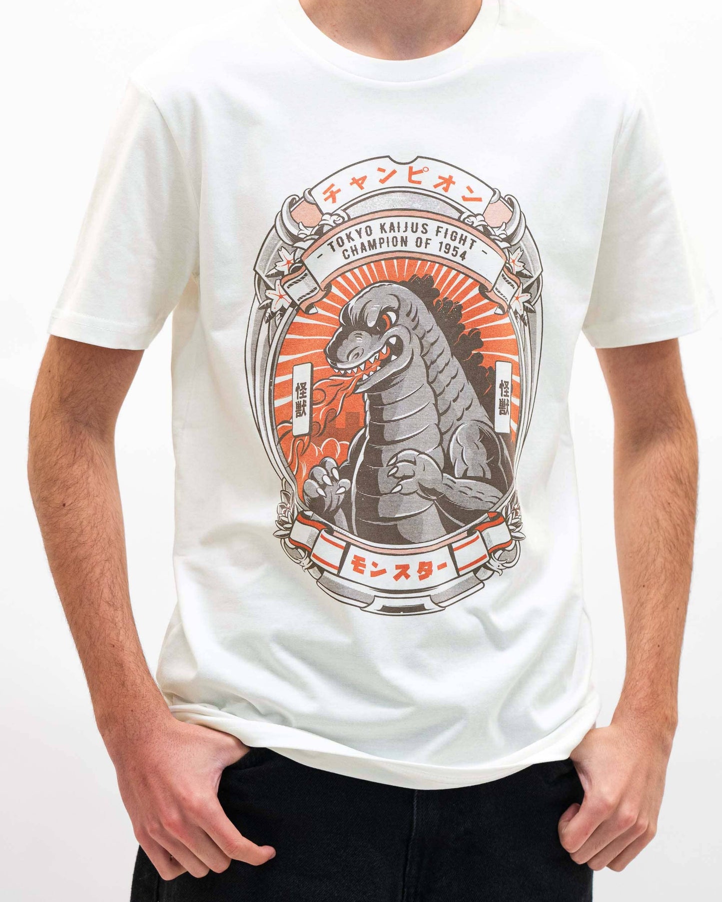 Kaiju Fighter T-shirt - Japan Manga T-shirt: XL