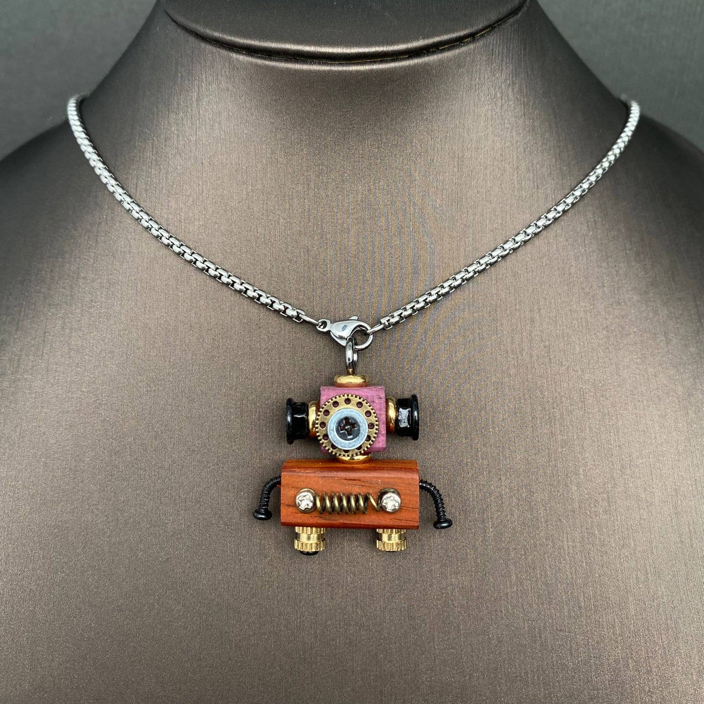 Multiple Styles Handmade Robot Charm Necklace - MIO68928