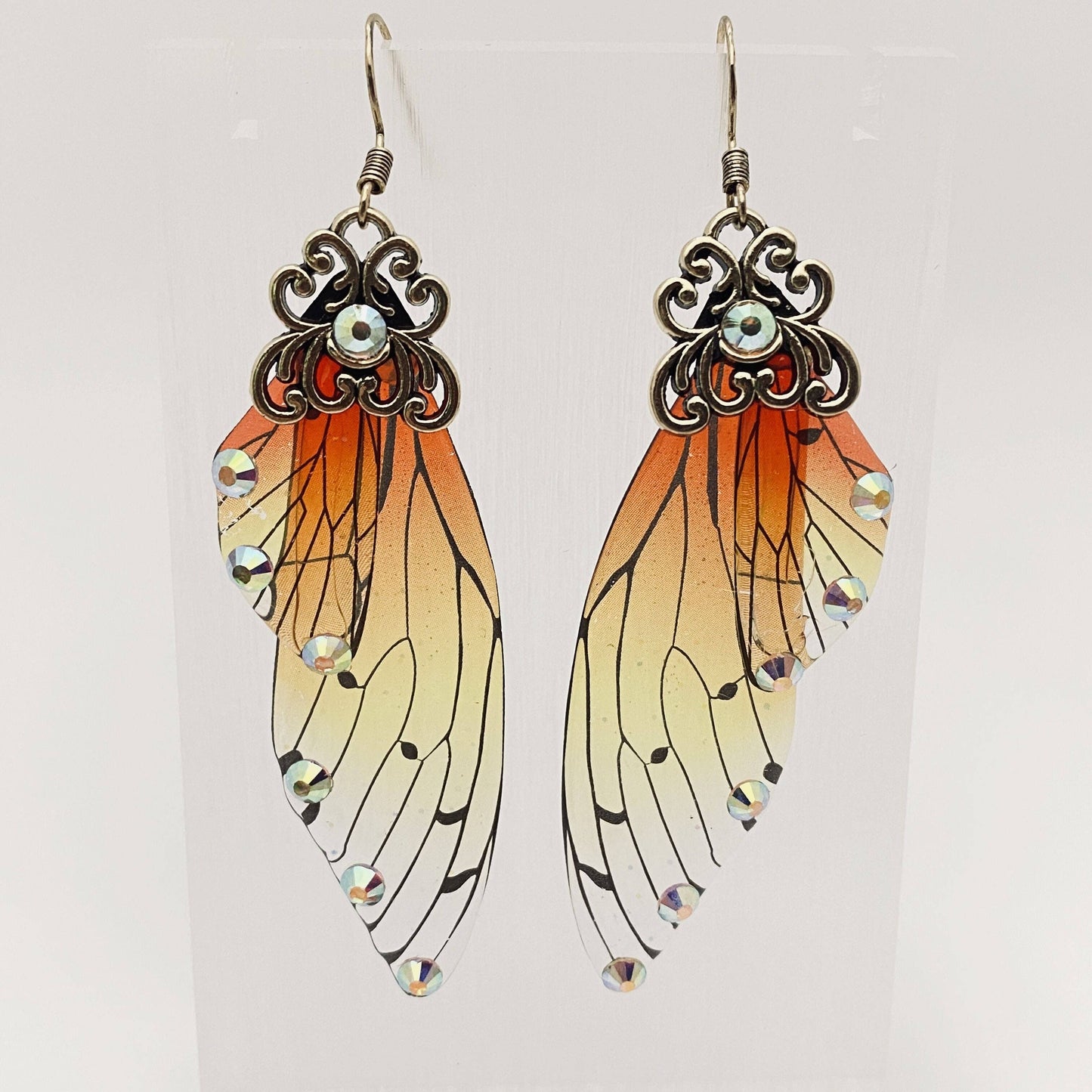 Handmade Fairy Wings Earrings Insect Butterfly Wing