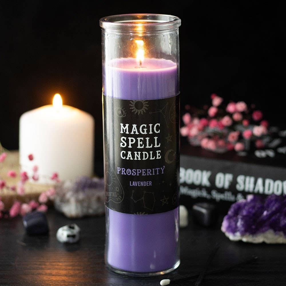 Prosperity Lavender Magic Spell Tube Candle