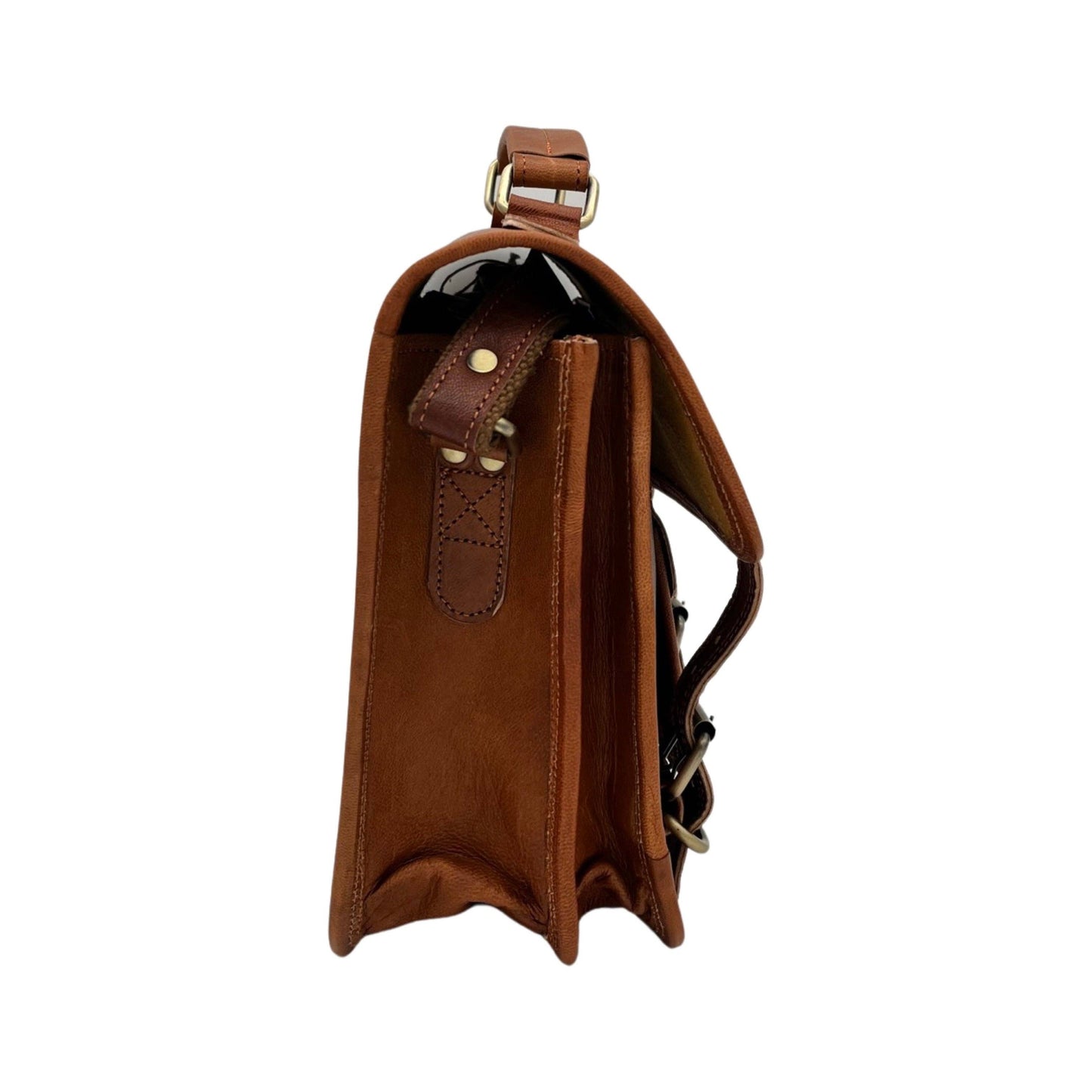 Mahi Genuine Goatskin Leather Briefcase 26 cm