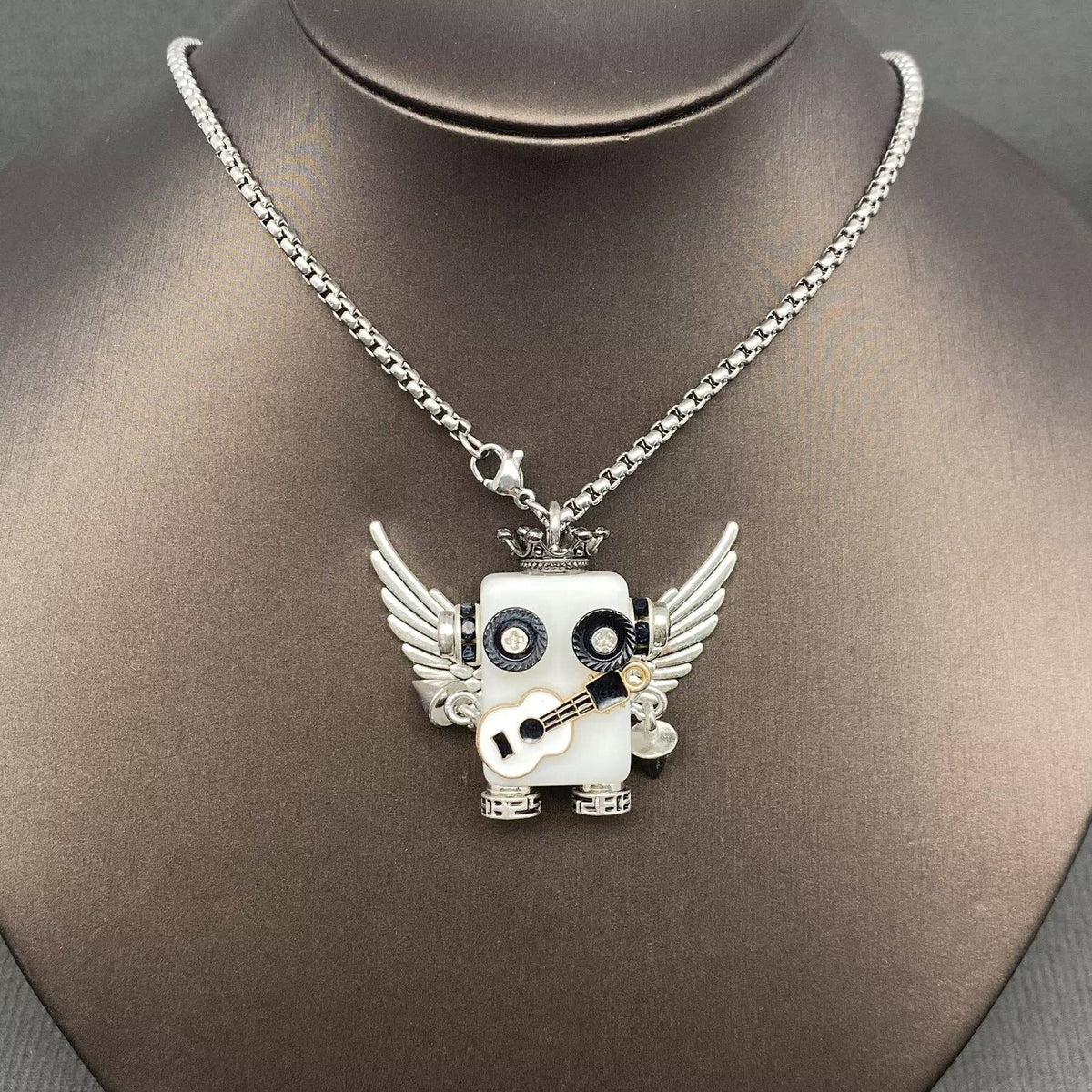 Multiple Styles Handmade Robot Charm Necklace - MIO72912