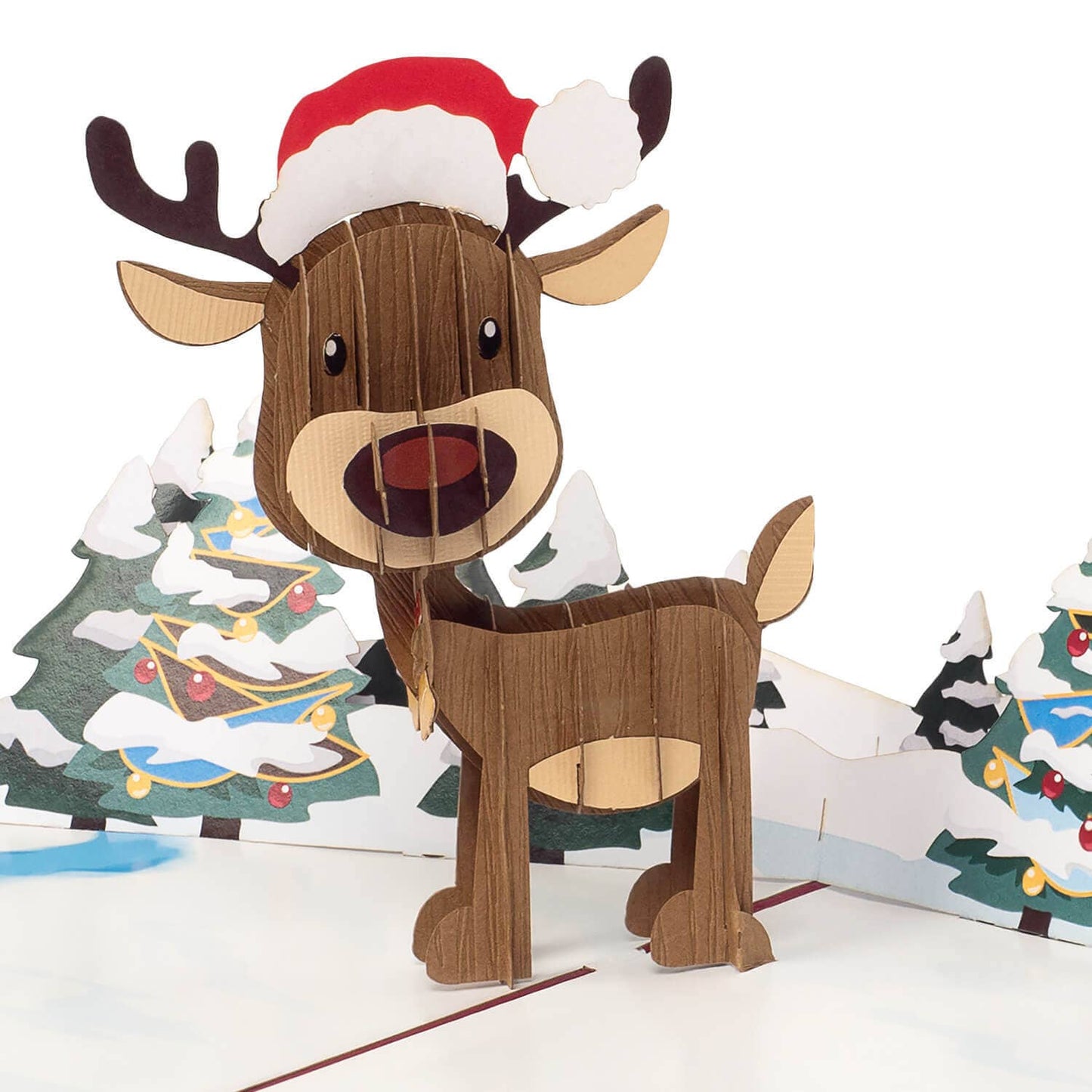 Reindeer Pop Up Card Christmas | 3D Christmas Card