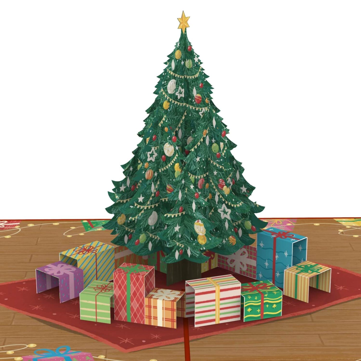 Christmas tree pop up card