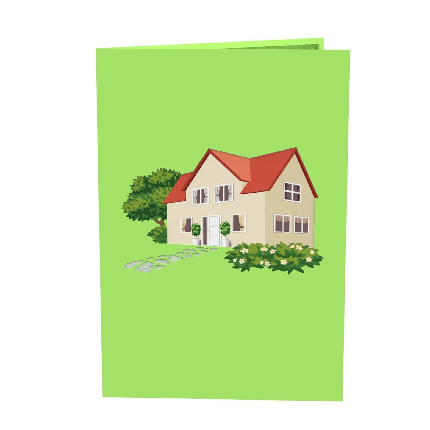 House with garden pop-up card