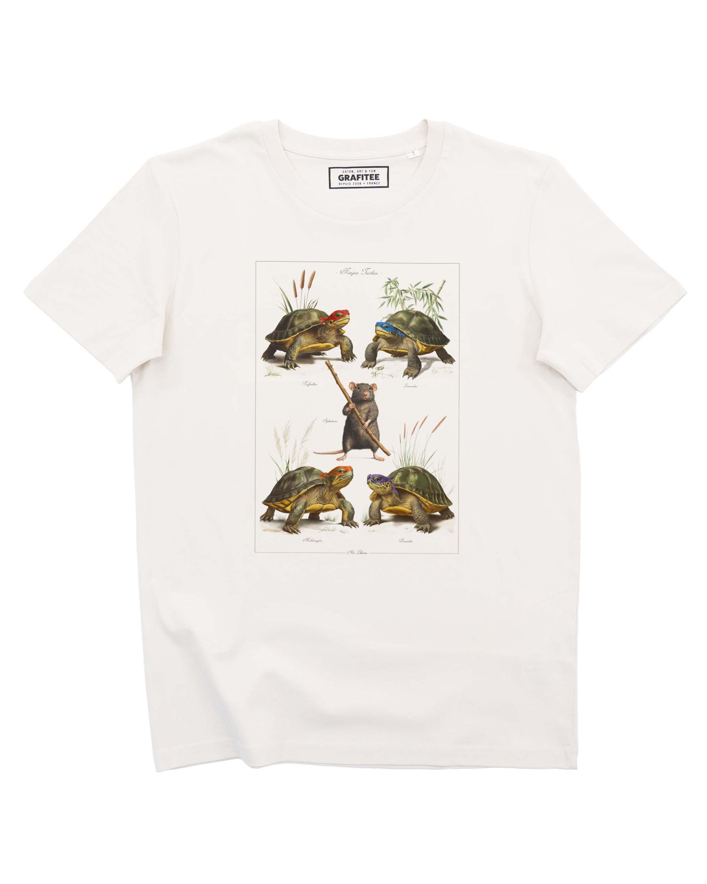 Off-white Ninjus Turtlus T-shirt 100% cotton