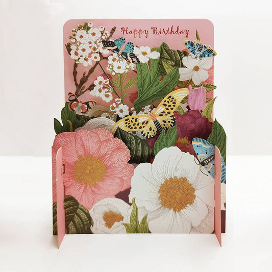Miniature World pop up card - BIRTHDAY