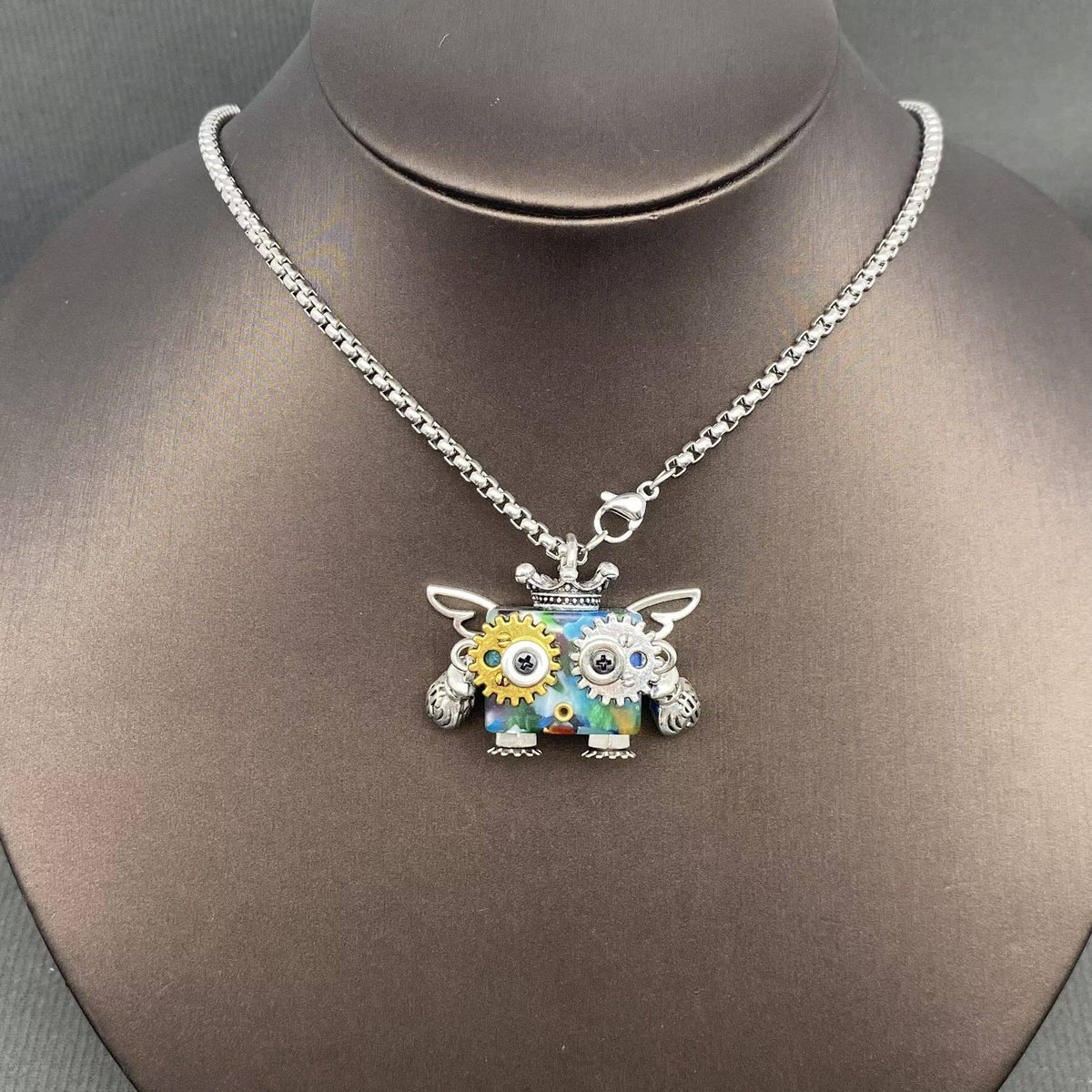 Multiple Styles Handmade Robot Charm Necklace - MIO72911