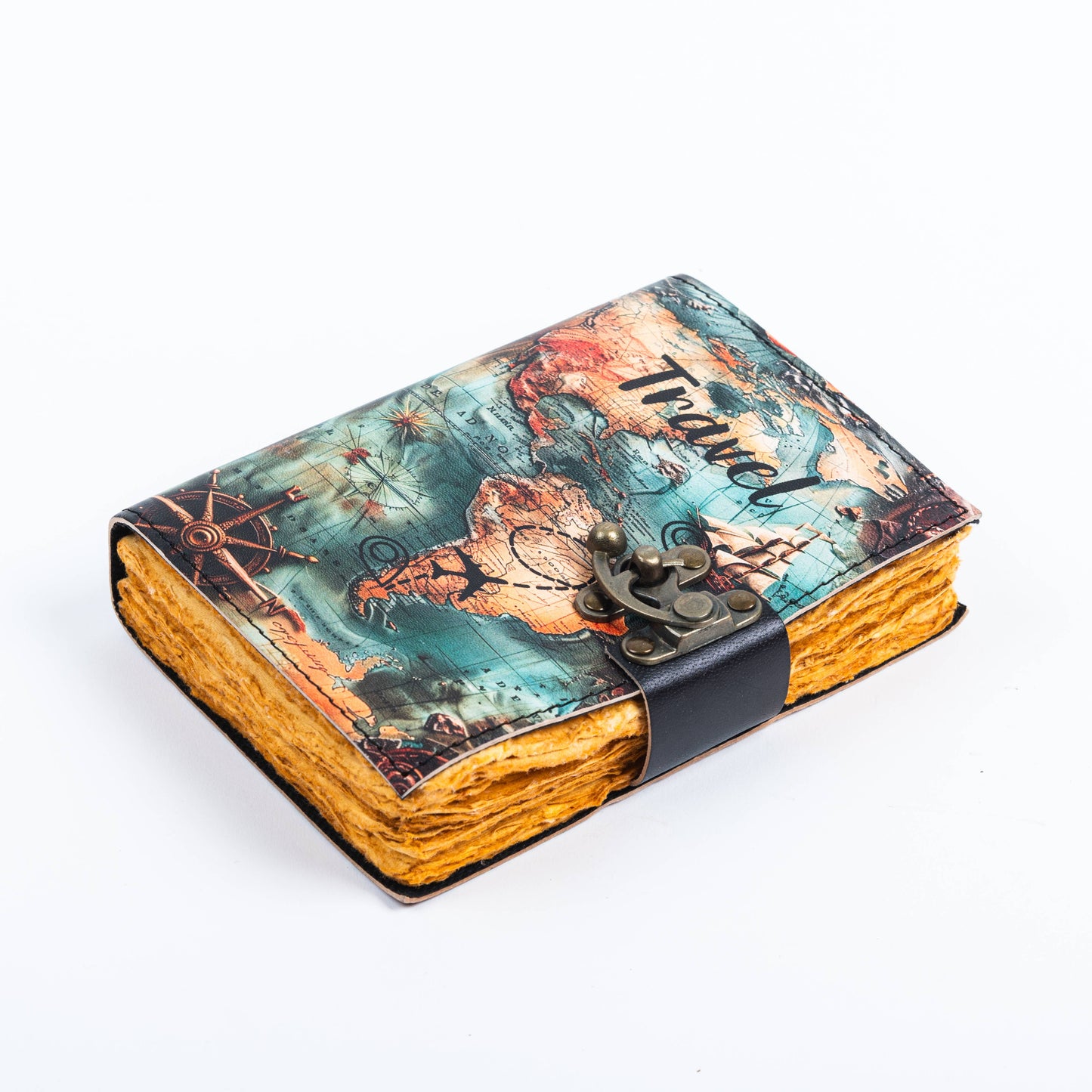 Vintage Leather Journal Notebook Diary for Travel Lovers