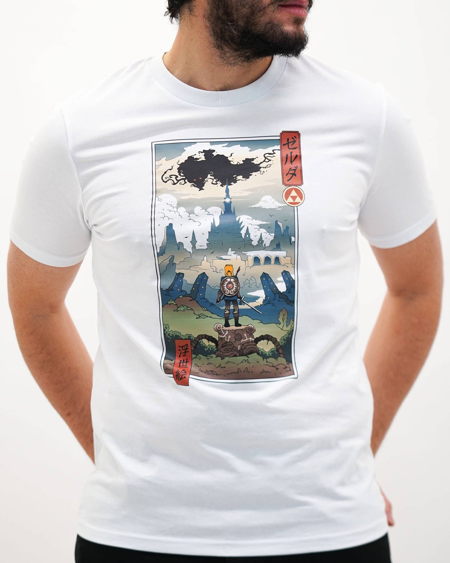 The Legend Ukiyo-e Tee - Zelda Manga Epic Tee: White / XL