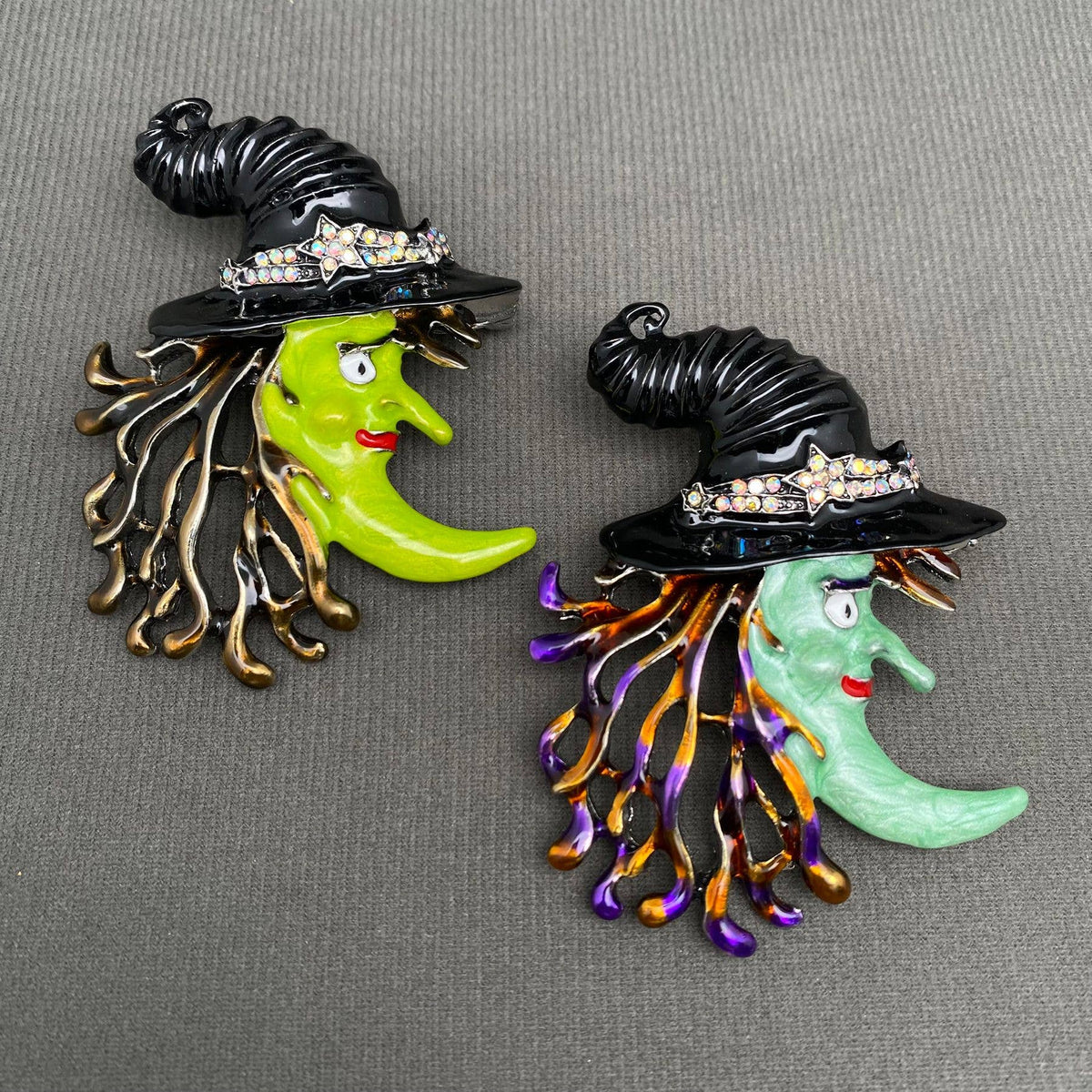 Moon Magic Witch Brooch