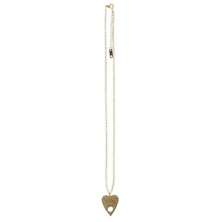 Talking Board Planchette Necklace Greeting Card