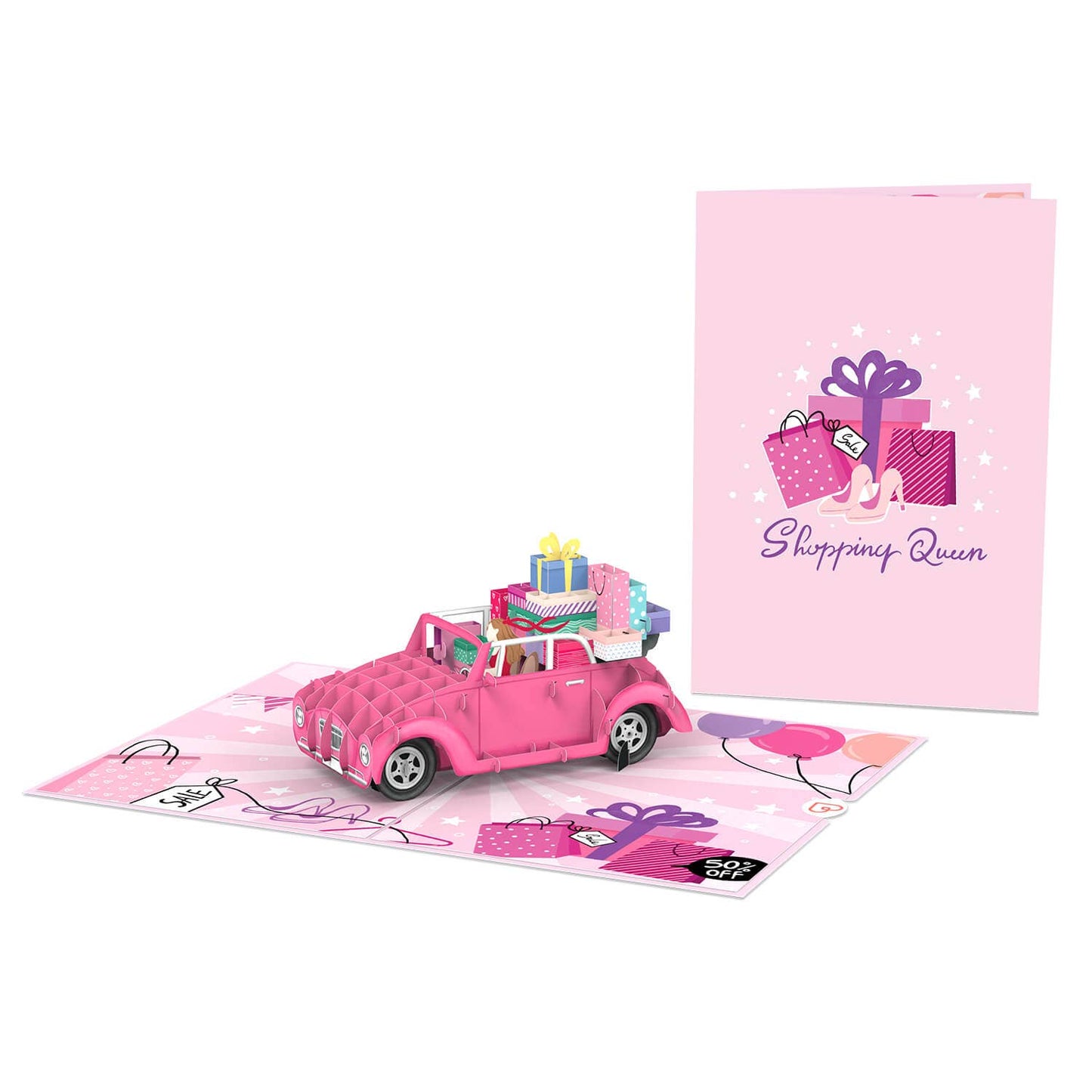 Shopping Queen Pop-Up Card