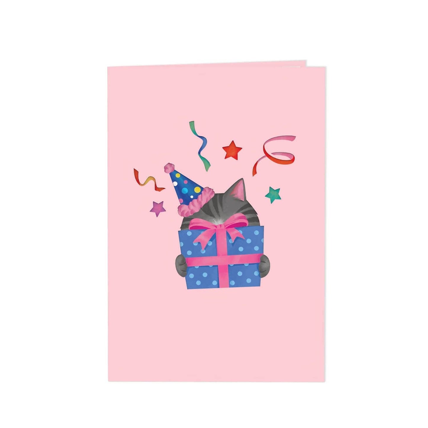 Birthday cat pop up card