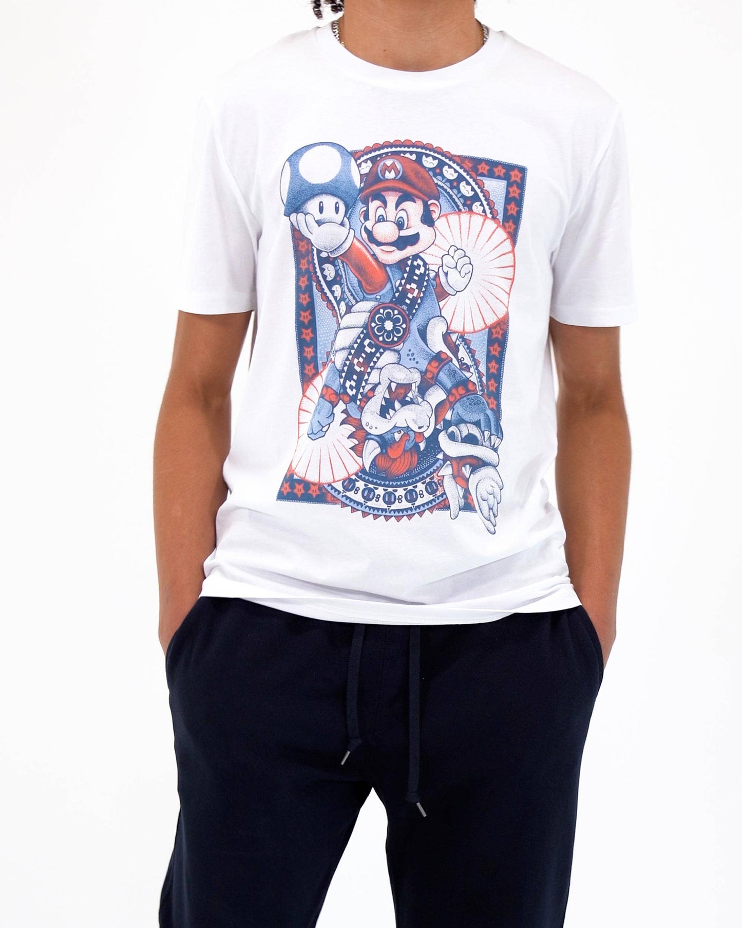 Mario Bowser T-shirt - Video game tattoo t-shirt: L