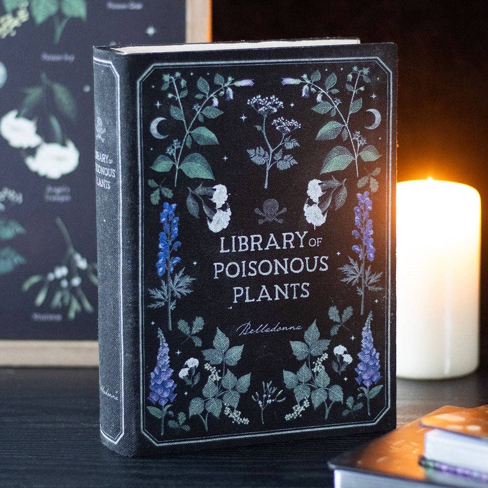 Aufbewahrungsbox in Buchform "Bibliothek der Giftpflanzen"