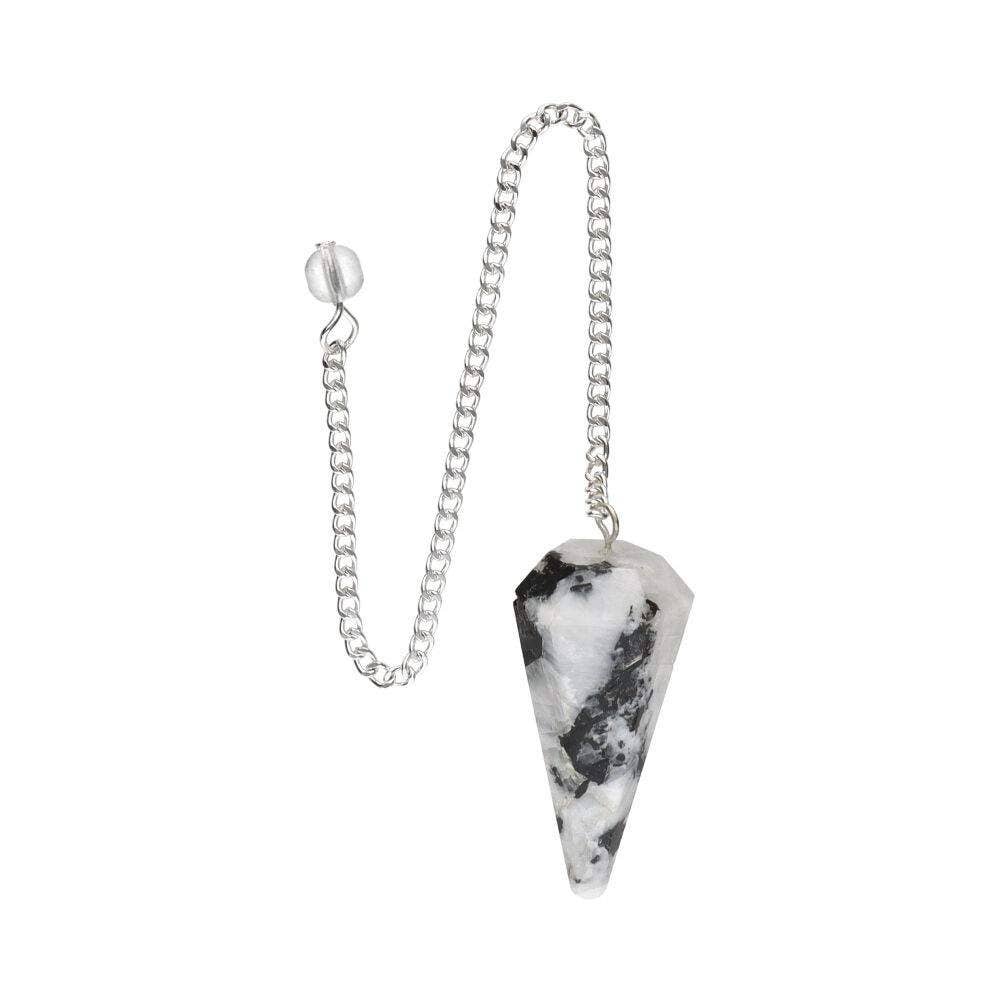 Faceted Moonstone Pendulum